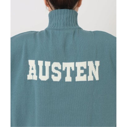 《追加予約》別注【LOGAN Knitting Mills】*RELUME ハーフジップニットプルオーバー （ネイビー）｜詳細画像