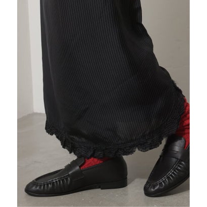 ジャーナルスタンダード レリューム JOURNAL STANDARD relume 【ARCHIVE STANCE/アーカイブスタンス】cupro maxi frill hem dres （ブラック）｜詳細画像