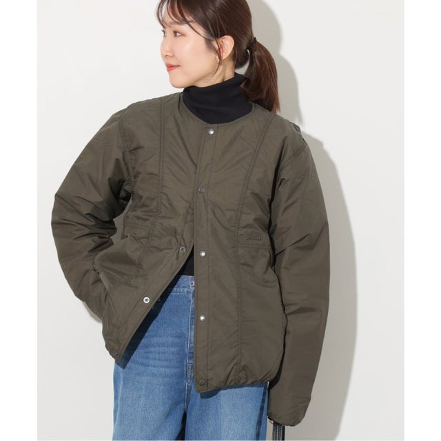 《WEB限定追加》【THE NORTH FACE】 オルタレーションゼファーシェルカーディガン（カーキ）