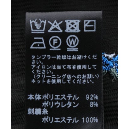 ベロアエンブロイダリーパンツ （ブラック）｜詳細画像