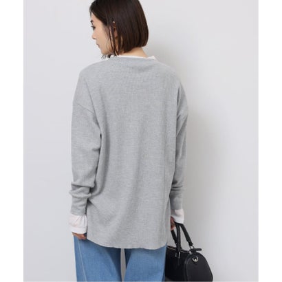 《一部WEB限定追加予約 / 新色》TCワッフルオーバーサイズロングスリーブTシャツ（ブラック）｜詳細画像