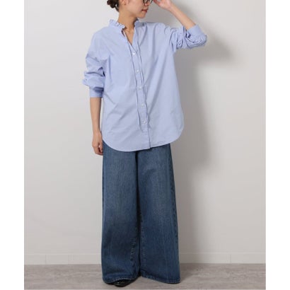 ジャーナルスタンダード レリューム JOURNAL STANDARD relume 《追加3》ハイカウントコットンスタンドカラー2way （ブルー）｜詳細画像