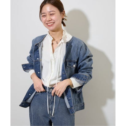 ジャーナルスタンダード レリューム JOURNAL STANDARD relume 《追加3》ハイカウントコットンスタンドカラー2way （ブルー）｜詳細画像
