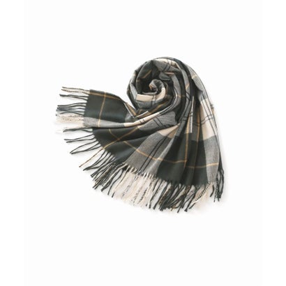 《予約》【Barbour/バブアー】hailes tartan scarf：ストール （グリーン）｜詳細画像