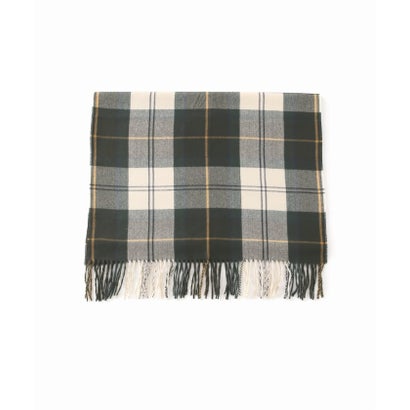 《予約》【Barbour/バブアー】hailes tartan scarf：ストール （グリーン）｜詳細画像