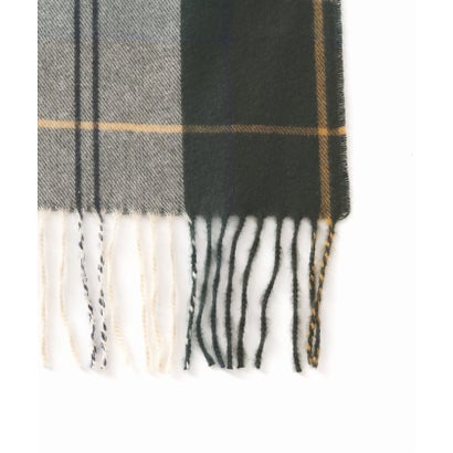 《予約》【Barbour/バブアー】hailes tartan scarf：ストール （グリーン）｜詳細画像