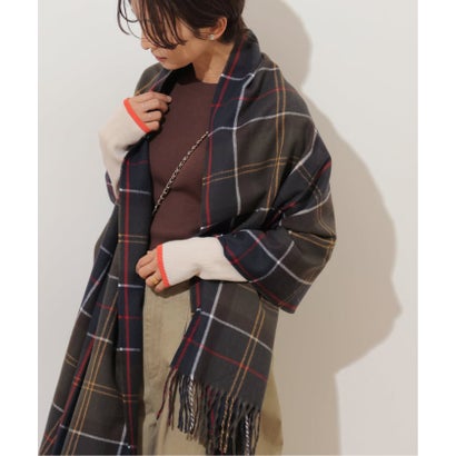 《予約》【Barbour/バブアー】hailes tartan scarf：ストール （ベージュ）｜詳細画像