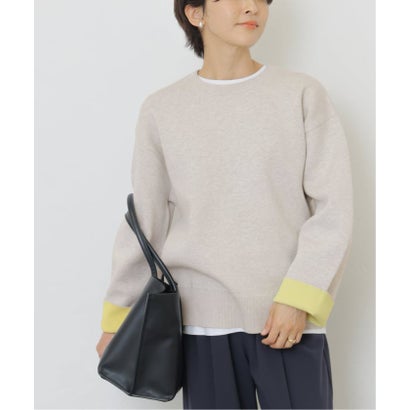 ジャーナルスタンダード レリューム JOURNAL STANDARD relume 《WEB限定追加予約2》ダブルニットコントラストプルオーバー （ネイビー）｜詳細画像