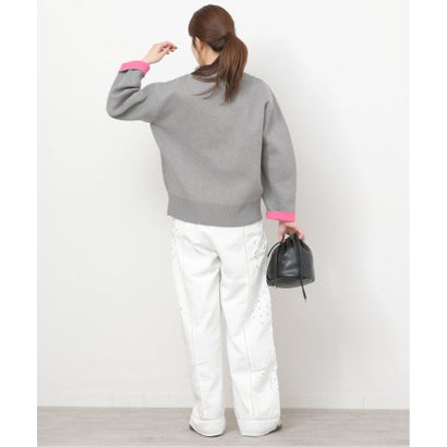 ジャーナルスタンダード レリューム JOURNAL STANDARD relume 《WEB限定追加予約2》ダブルニットコントラストプルオーバー （ナチュラル）｜詳細画像