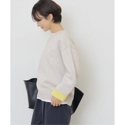 ジャーナルスタンダード レリューム JOURNAL STANDARD relume 《WEB限定追加予約2》ダブルニットコントラストプルオーバー （ナチュラル）｜詳細画像