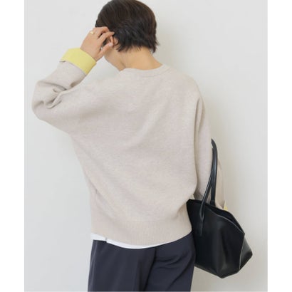 ジャーナルスタンダード レリューム JOURNAL STANDARD relume 《WEB限定追加予約2》ダブルニットコントラストプルオーバー （ナチュラル）｜詳細画像