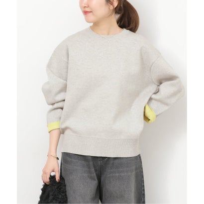 ジャーナルスタンダード レリューム JOURNAL STANDARD relume 《WEB限定追加予約2》ダブルニットコントラストプルオーバー （ナチュラル）｜詳細画像