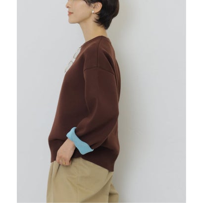 ジャーナルスタンダード レリューム JOURNAL STANDARD relume 《WEB限定追加予約2》ダブルニットコントラストプルオーバー （ナチュラル）｜詳細画像