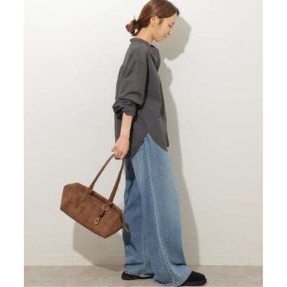 ジャーナルスタンダード レリューム JOURNAL STANDARD relume バンドカラーチェックブラウス （ブラック）｜詳細画像
