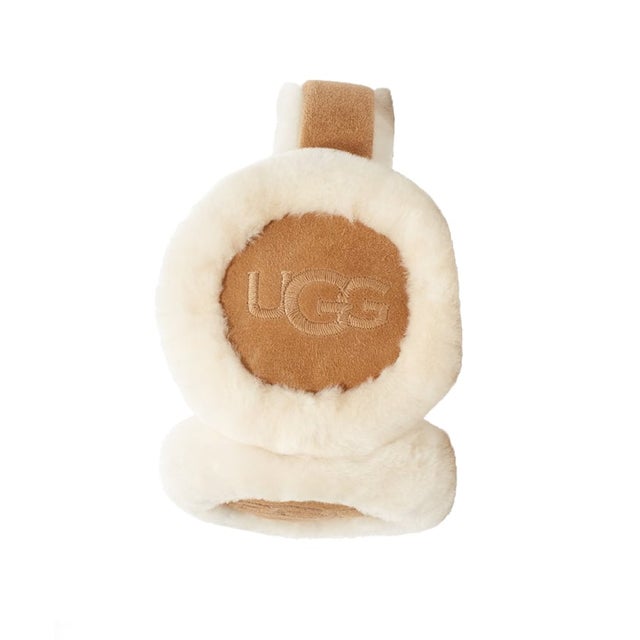 《予約》【UGG/アグ】W シープスキンエンブロイダリーイヤーマフ （キャメル）