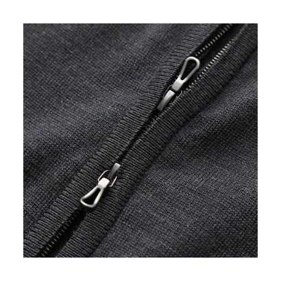 JOHN SMEDLEY ジップアップ ニット CLAYGATE メリノウール （MIDNIGHT/ダークネイビー）｜詳細画像