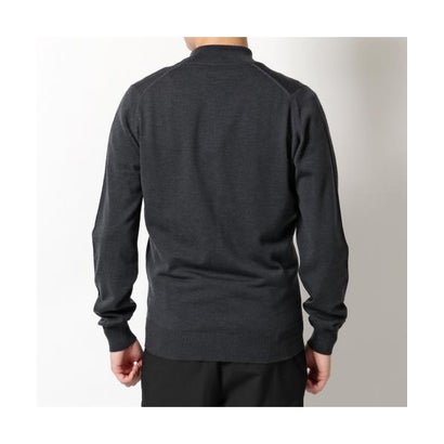 JOHN SMEDLEY ジップアップ ニット CLAYGATE メリノウール （MIDNIGHT/ダークネイビー）｜詳細画像