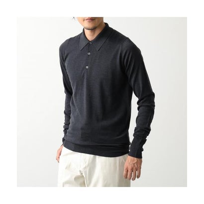 JOHN SMEDLEY ニット ポロシャツ DORSET ドーセット （MUSHROOM/ブラウンベージュ）｜詳細画像