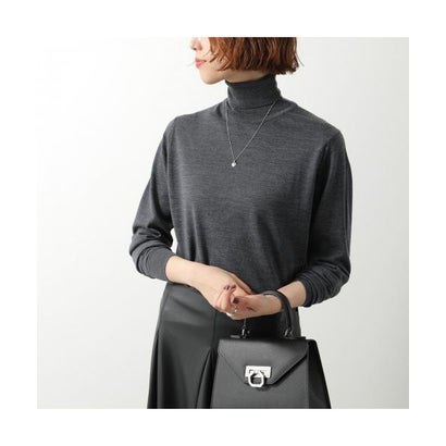 JOHN SMEDLEY ニット AOFIE 30G CONTEMPORARY FIT （GREY-FLEECE/ライトグレー）｜詳細画像