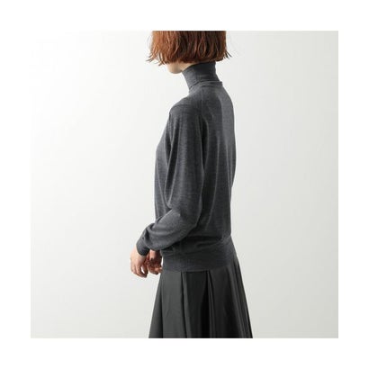 JOHN SMEDLEY ニット AOFIE 30G CONTEMPORARY FIT （GREY-FLEECE/ライトグレー）｜詳細画像