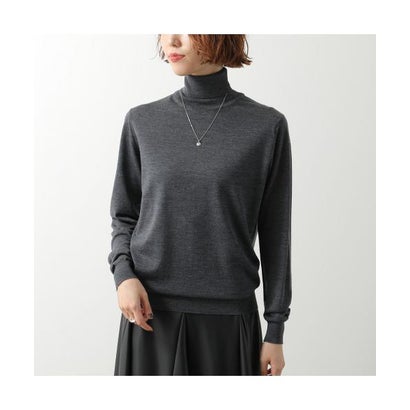 JOHN SMEDLEY ニット AOFIE 30G CONTEMPORARY FIT （CHARCOAL/グレー）｜詳細画像