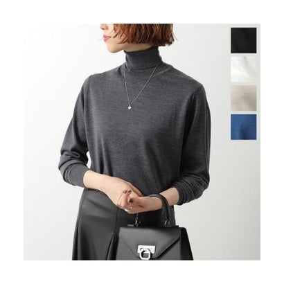 JOHN SMEDLEY ニット AOFIE 30G CONTEMPORARY FIT （CHARCOAL/グレー）｜詳細画像