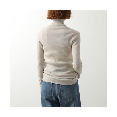 JOHN SMEDLEY ニット VENESSA 30G リブ タートルネック （GREY-FLEECE/ライトグレー）｜詳細画像