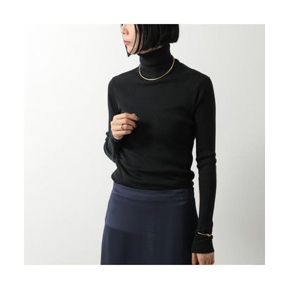 JOHN SMEDLEY ニット VENESSA 30G リブ タートルネック （GREY-FLEECE/ライトグレー）｜詳細画像