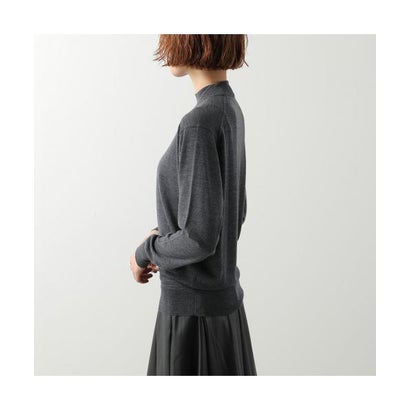 JOHN SMEDLEY ニット AMITY 30G COMMON FIT モックネック （CHARCOAL/グレー）｜詳細画像