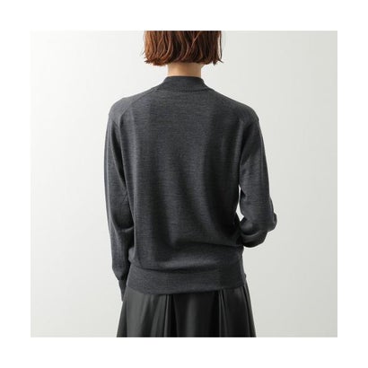 JOHN SMEDLEY ニット AMITY 30G COMMON FIT モックネック （CHARCOAL/グレー）｜詳細画像
