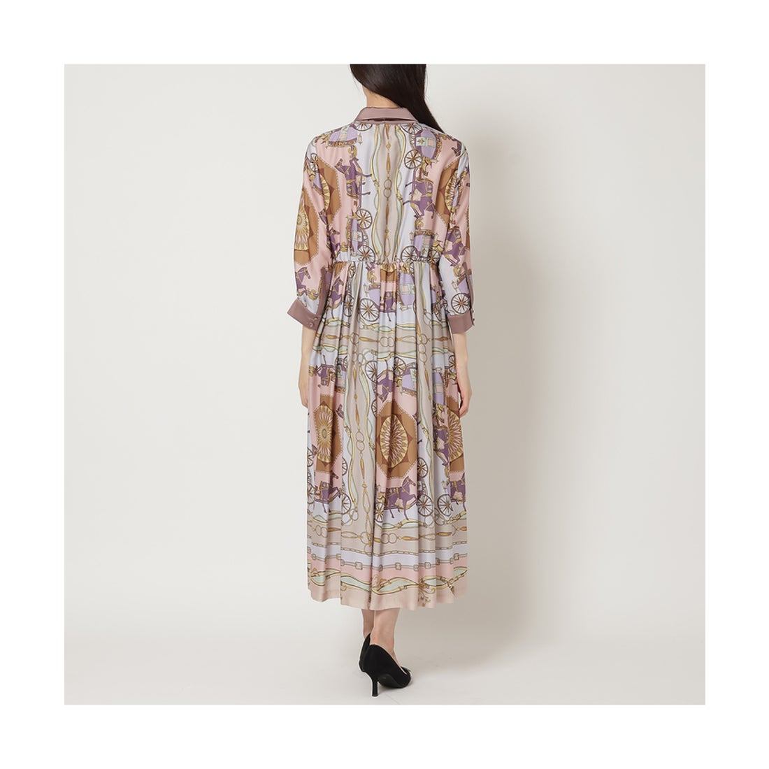 オーディア ミューズ Audie a Muses ホースプリントワンピース 