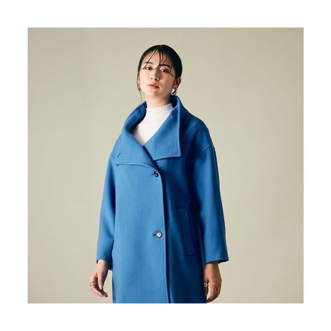 オーディア ミューズ Audie a Muses スタンドカラーロングコート 