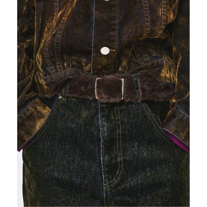 ≪追加≫NOCTO ARCHIVE/ノクト アーカイブ  Faux Fur Belt （ブルー A）｜詳細画像