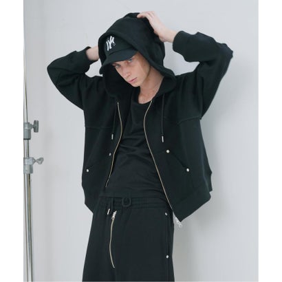 NOCTO ARCHIVE/ノクト アーカイブ Studs Zip Hoodie（グレーA）｜詳細画像