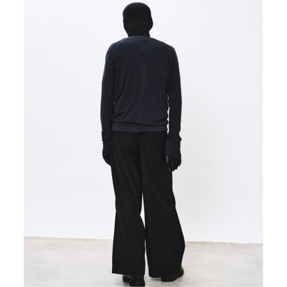NOCTO ARCHIVE/ノクト アーカイブ Curve Panel Rib Cardigan（ブラウン）｜詳細画像
