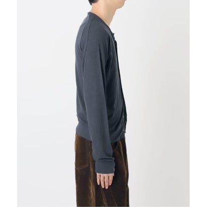 NOCTO ARCHIVE/ノクト アーカイブ Curve Panel Rib Cardigan（ブラウン）｜詳細画像