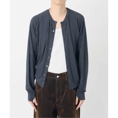 NOCTO ARCHIVE/ノクト アーカイブ Curve Panel Rib Cardigan（ブラウン）｜詳細画像