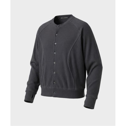NOCTO ARCHIVE/ノクト アーカイブ Curve Panel Rib Cardigan（ブラウン）｜詳細画像