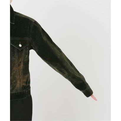 NOCTO ARCHIVE/ノクト アーカイブ Flocky Denim Jacket（カーキ）｜詳細画像