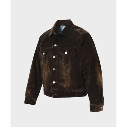 NOCTO ARCHIVE/ノクト アーカイブ Flocky Denim Jacket（カーキ）｜詳細画像