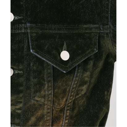 NOCTO ARCHIVE/ノクト アーカイブ Flocky Denim Jacket（カーキ）｜詳細画像