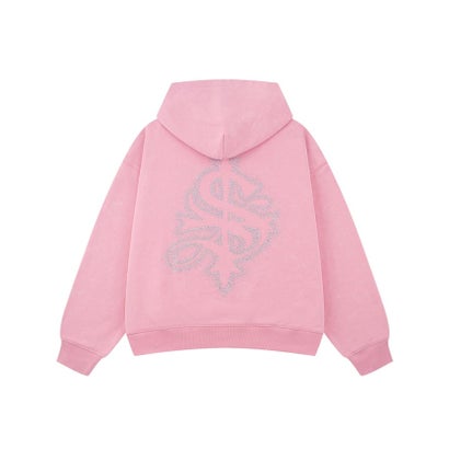 SUPPLIER / サプライヤー SprayCross Rhinestone ZipHoodie （ベージュ）｜詳細画像