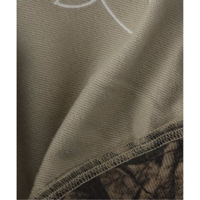 SUPPLIER / サプライヤー Camo Faux Fur Cross Zip Hoodie （カーキ）｜詳細画像