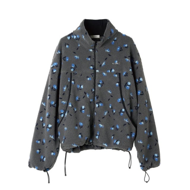 Knuth Marf / クヌースマーフ flower boa fleece （グレーA）