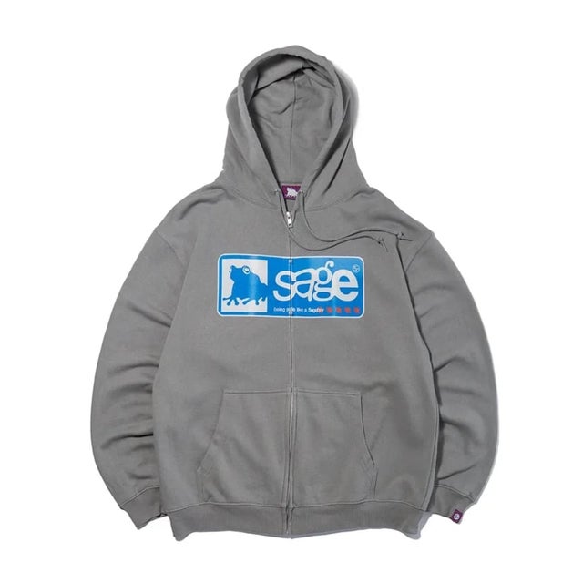 SAGE / セイジ Sign Zip Hoodie （グレーA）
