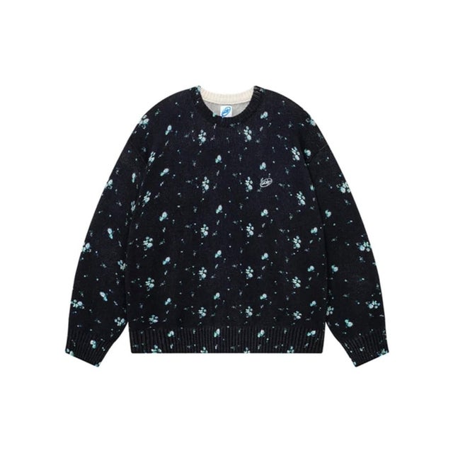 WOKE EDGE / ウォークエッジ Flower Knit （ブラック）