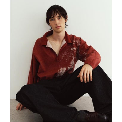 Knuth Marf / クヌースマーフ reversible jacquard pol knit （ネイビー）｜詳細画像