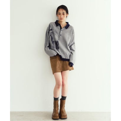 Knuth Marf / クヌースマーフ reversible jacquard pol knit （ネイビー）｜詳細画像