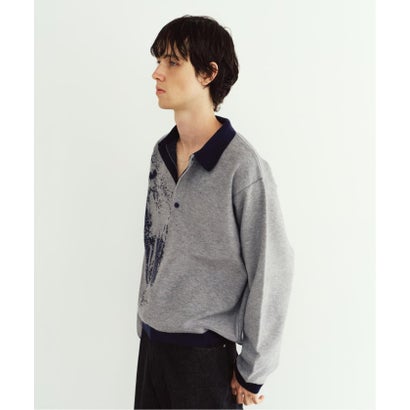 Knuth Marf / クヌースマーフ reversible jacquard pol knit （ネイビー）｜詳細画像