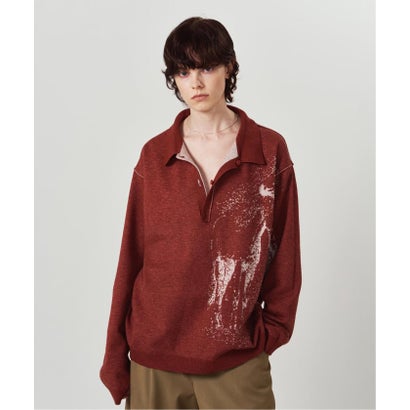 Knuth Marf / クヌースマーフ reversible jacquard pol knit （ネイビー）｜詳細画像